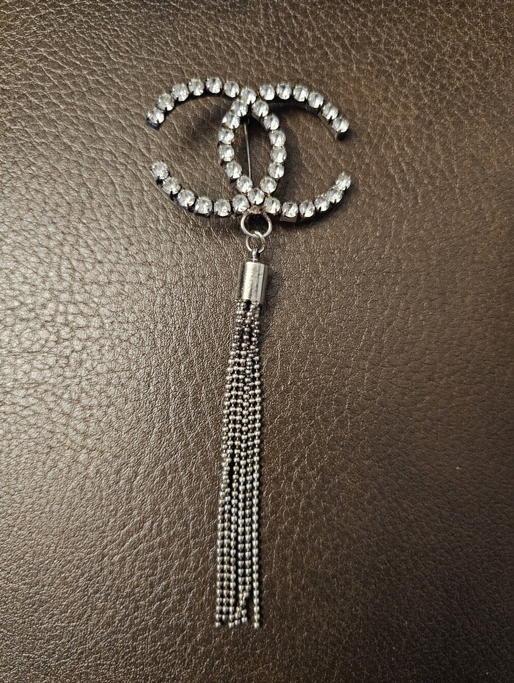 CHANEL Iconic CC Brooch with Tassel